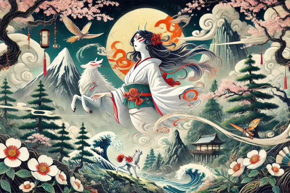 Descubra Ōkami, o clássico dos games: mitologia japonesa, arte sumi-e, gameplay inovador e impacto cultural. Um mergulho na magia e legado desse jogo épico!
