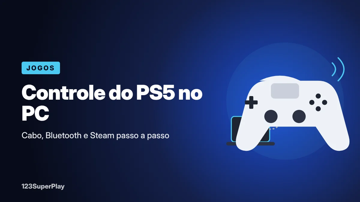 Como conectar controle do PS5 no PC: cabo, Bluetooth e Steam