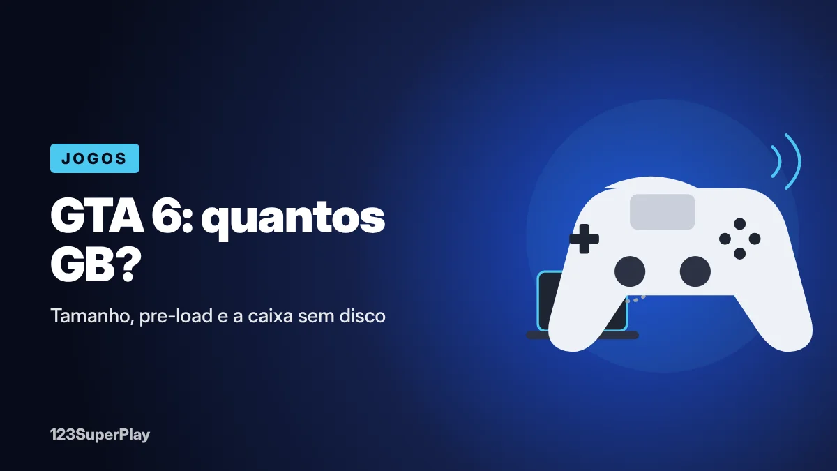 GTA 6 tamanho: quantos GB, pre-load e a caixa sem disco